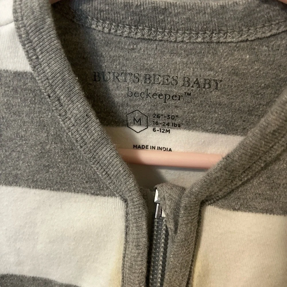 Burt’s Bees Baby Striped Organic Cotton Sleep Sack 6–12M
